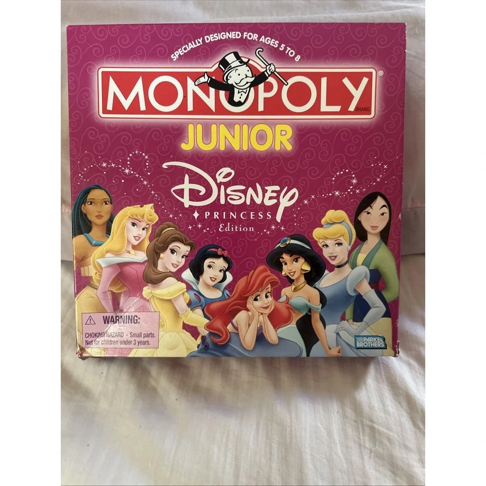 Monopoly Junior Disney Princess Edition (Parker Brothers, 2004)-USED